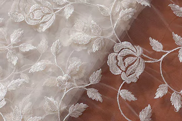 Net Schiffli Embroidery Fabrics