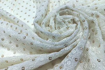 Sequins Schiffli Embroidery Fabrics